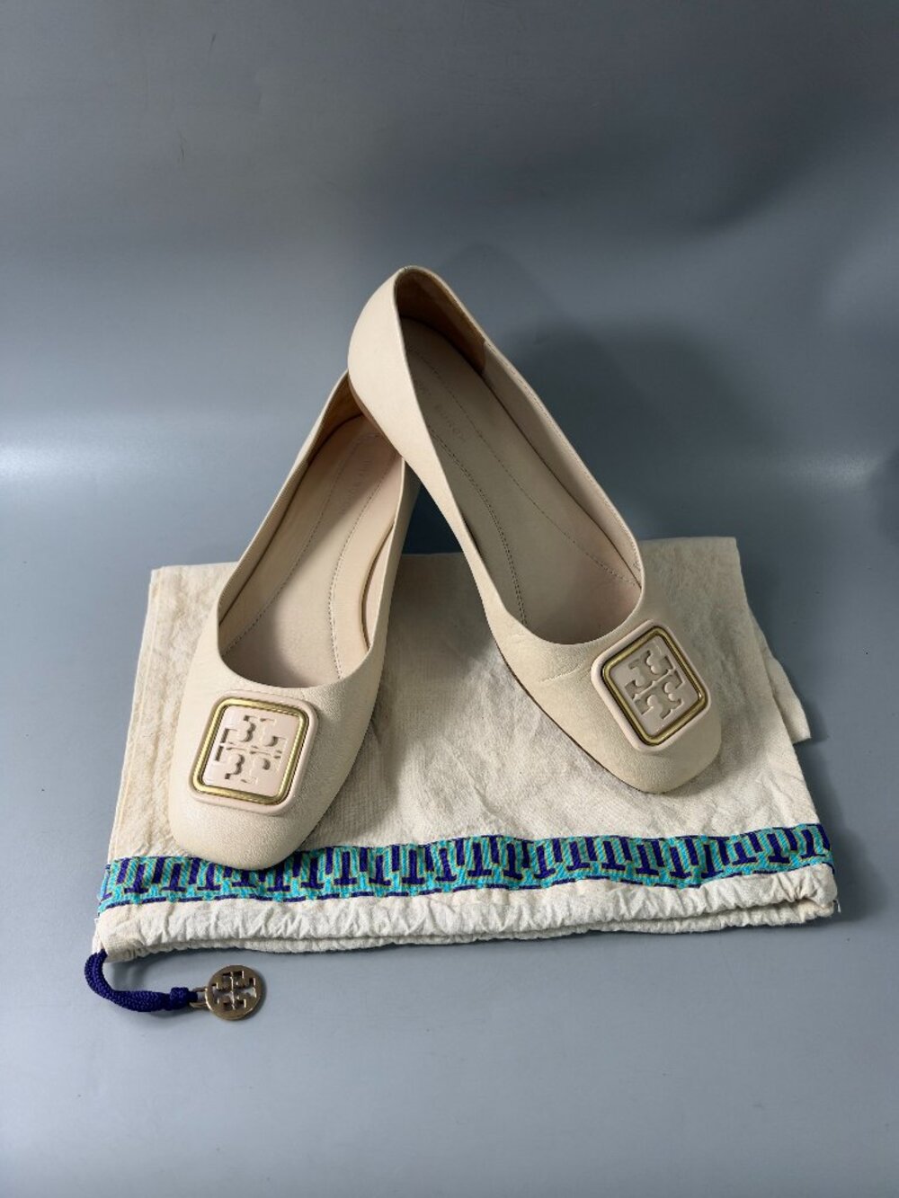 Authentic Tory Burch Georgia Ballet Flat, Size 7 1/2